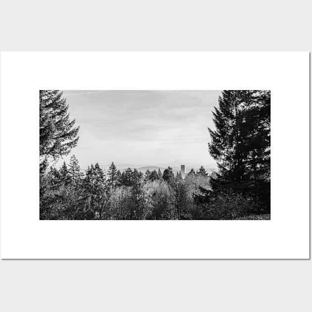 Portland Forest Wall Art by Just In Tee Shirts